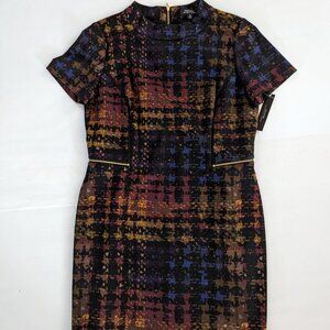 Tahari Authur S. Levine Multi Color Dress   NWT